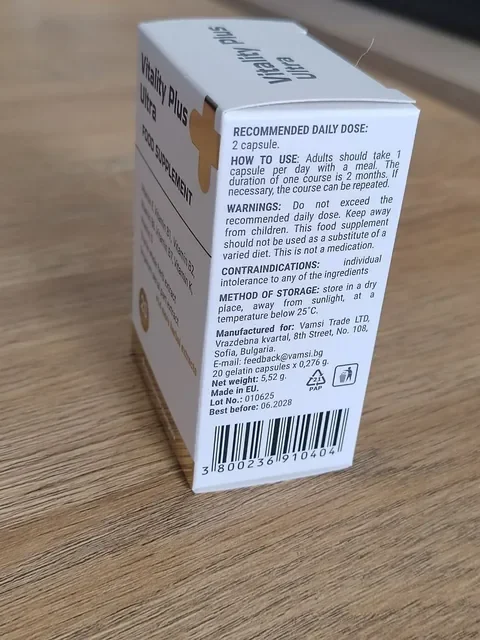 Vitality Plus Ultra – fotografie balení 3 z 6