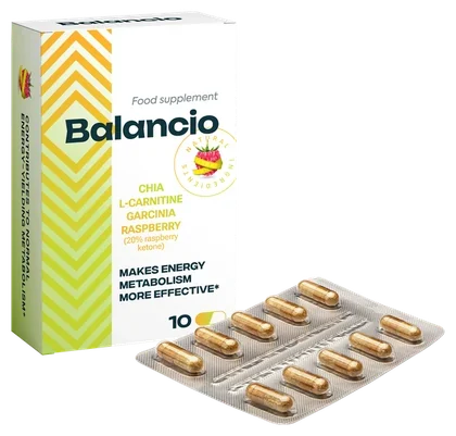 Balancio – blistr s deseti kapslemi, doplněk stravy s L-karnitinem