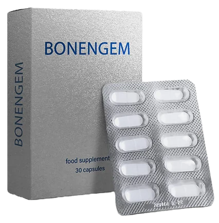 Bonengem – stříbrná krabička a blistr, doplněk stravy, 30 kapslí