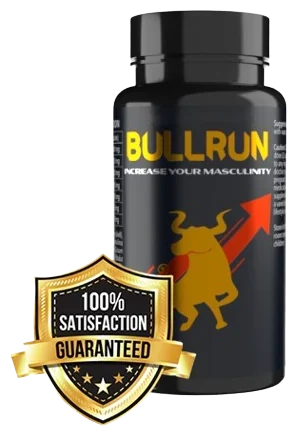 BullRun – černá dóza s 60 kapslemi, doplněk stravy s L-argininem a spirulinou
