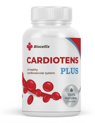 Cardiotens plus – bílá dóza s 60 kapslemi, doplněk stravy s hořčíkem a brusinkou