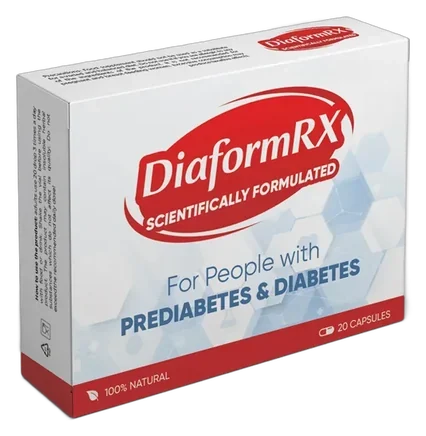 DiaformRX – balení kapslí s chromem, gymnemou a výtažkem ze skořicovníku