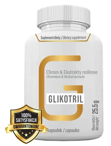 Glikotril – bílá dóza s 60 kapslemi, doplněk stravy s chromem a yaconem
