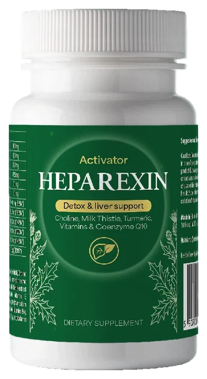 Heparexin Activator – zelená dóza s 60 kapslemi, doplněk stravy s cholinem a ostropestrem