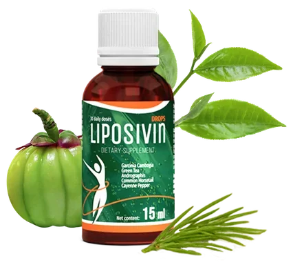 Liposivin – lahvička kapek s kapátkem, výtažek z garcinie kambodžské