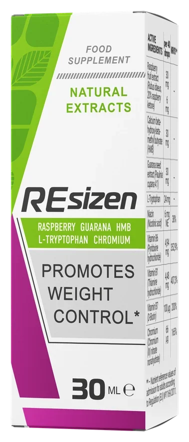 Resizen – lahvička kapek 30 ml s chromem a vitaminy B1 a B6